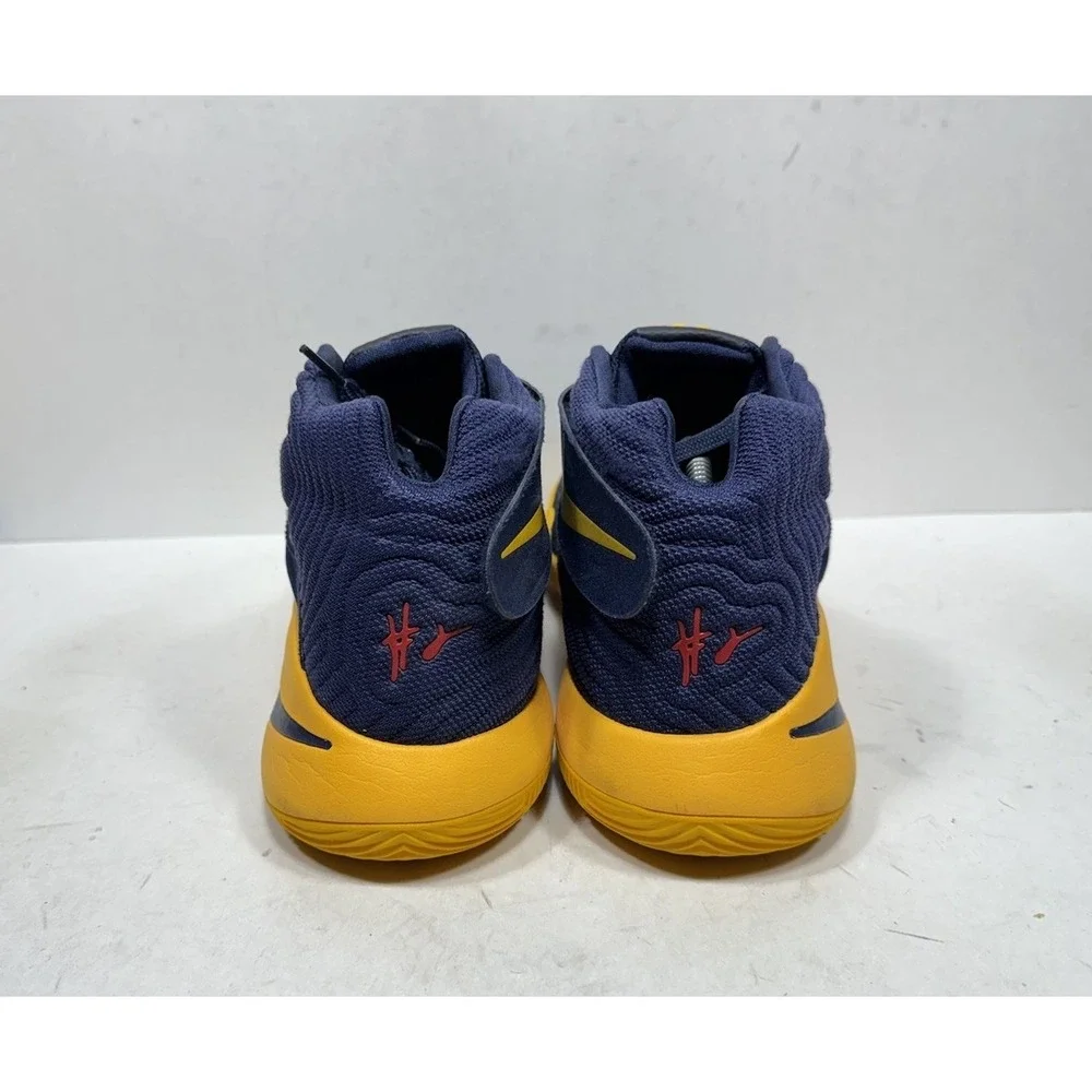 Nike Kyrie 2 Cavs Midnight Navy Yellow Mens Sz 12 Basketball Shoes 819583-447